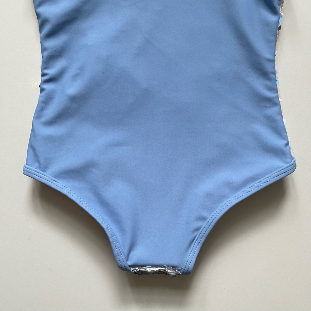 Shade Critters Girls One-piece One Shoulder Peri Flip Sequin Swimsuit - Size 3T - Picture 13 of 15
